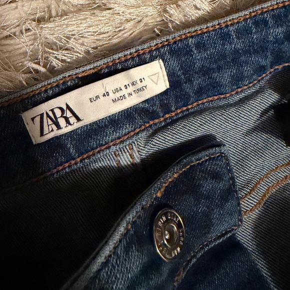BOGO 🛍️ Zara Blue Distressed Skinny Jeans - Picture 5 of 9